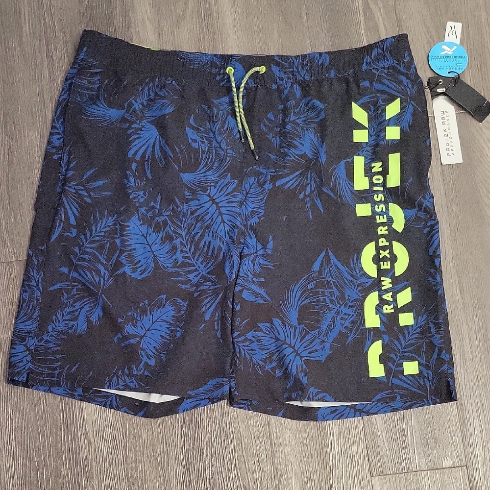 Project Raw Expression Men's Navy Blue Board Shorts